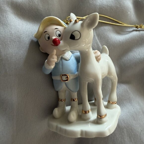 Lenox Rudolph's Glowing Friendship Ornament - Picture 1 of 6